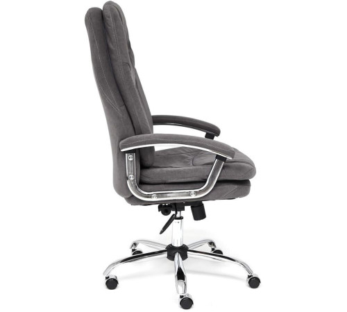 Кресло TetChair Softy LUX флок, серый