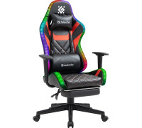 Игровое геймерское кресло Defender Lumos черный/красный