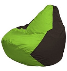 Кресло-мешок Flagman Груша Мини L Г0.1-165 салатовый/коричневый