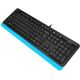 Клавиатура A4Tech Fstyler FK10 черный/синий