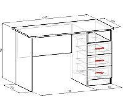 Стол Мебель-класс Альянс МКД-218 белый/дуб сонома