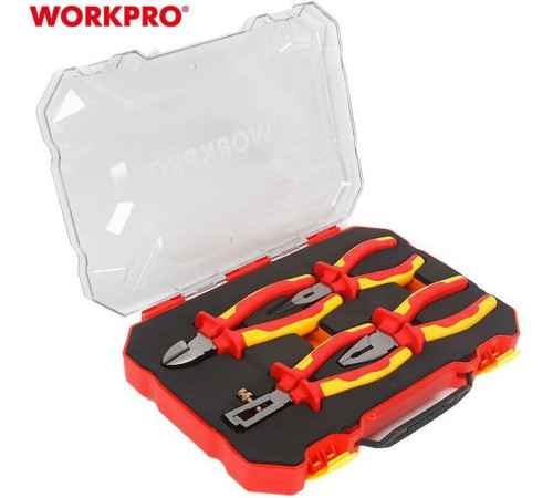 Набор пассатижей Workpro WP204703 4 предмета