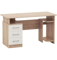 Стол Imperial Гарвард 3ящ 130 дуб сонома/белый