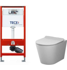 Унитаз подвесной AM.PM Sunny Flashclean C85C1701SC + TECE Profil 9300302