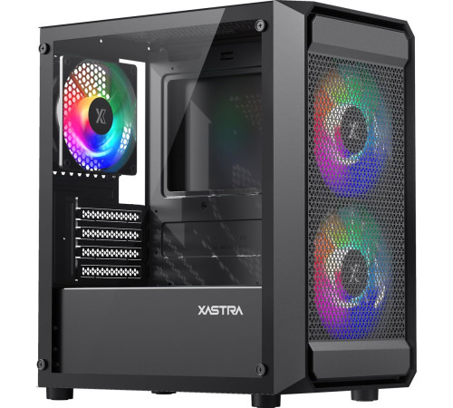 Корпус XASTRA A303M 3FRGB черный