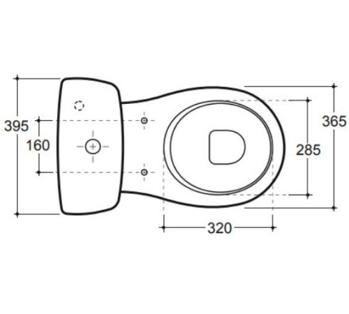 Унитаз напольный Керамин Фест МС Инкоэр однорежимный