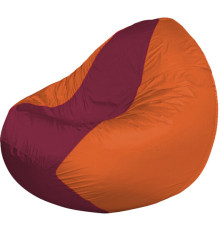 Кресло-мешок Flagman Classic К2.1-182 оранжевый/бордовый