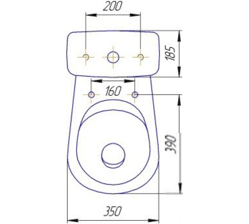 Унитаз Rosa Лира белый