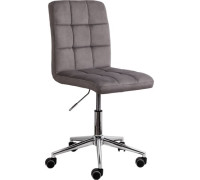 Офисное кресло AksHome Fiji поворотное светло-серый велюр HCJ-38/хром