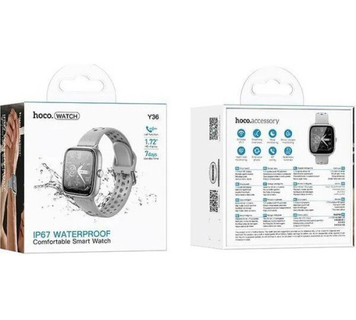 Умные часы Hoco Y36 Call Version серебристый