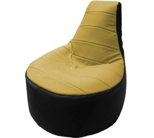 Кресло-мешок Flagman Трон Т1.3-08 охра/черный