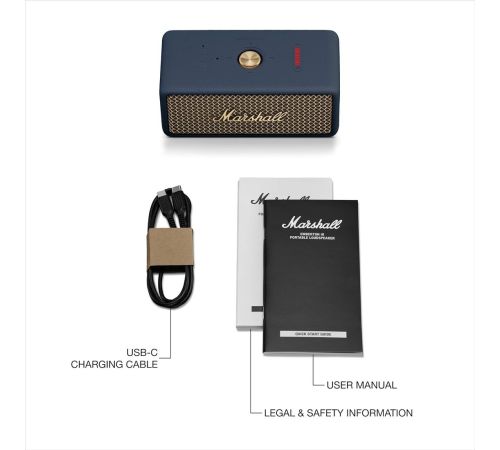 Беспроводная колонка Marshall Emberton III синий