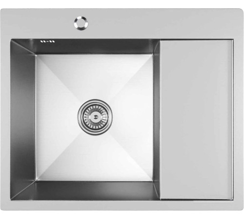 Кухонная мойка Mixline Pro 551875 левый сатин, с сифоном