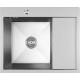 Кухонная мойка Mixline Pro 551875 левый сатин, с сифоном