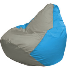 Кресло-мешок Flagman Груша Макси Г2.1-337 голубой/серый