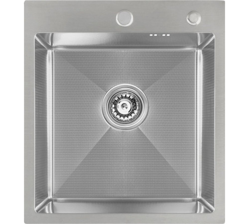 Кухонная мойка Basic CL DS Decor 45x50 сатин, коландер, дозатор