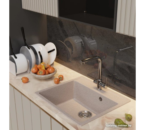 Кухонная мойка Mixline ML-GM15 551912 песочный