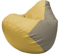 Кресло-мешок Flagman Груша Макси Г2.3-0802 охра/светло-серый