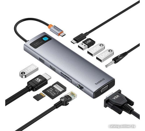 Док-станция Baseus Metal Gleam Series 11-Port Hub B00030709811-00