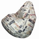 Кресло-мешок Flagman Груша Макси Г2.5-142 Gazeta Milk