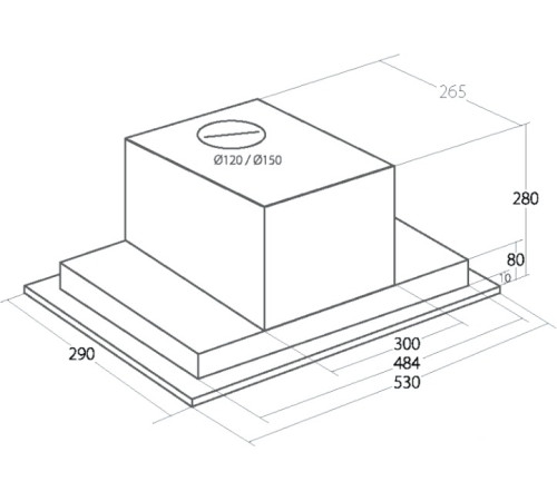 Кухонная вытяжка Akpo Neva eco WK-4 нержавеющая сталь