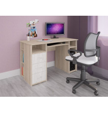 Стол Интерлиния СК-010 дуб сонома/дуб белый