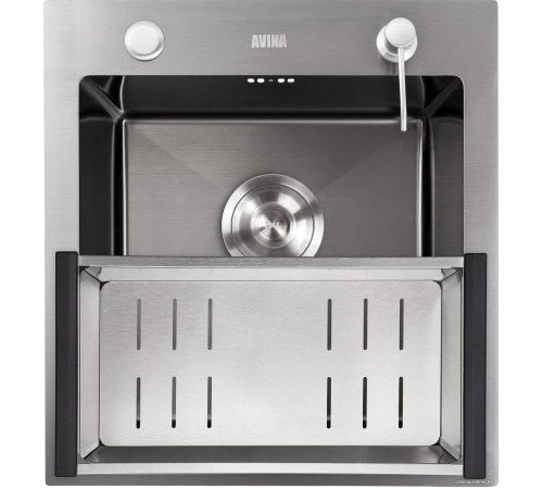 Кухонная мойка Avina HM4548 PVD графит