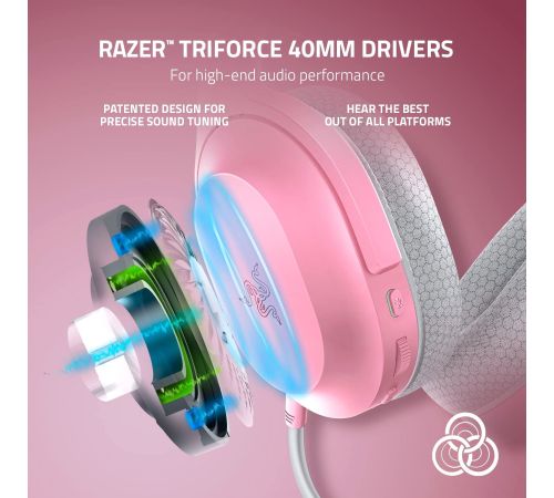 Наушники Razer Barracuda X 2022 розовый