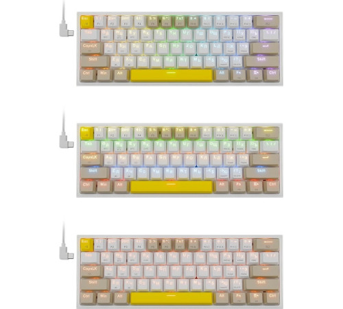 Клавиатура Redragon Fizz Pro белый/бежевый