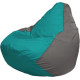 Кресло-мешок Flagman Груша Макси Г2.1-292 серый/бирюзовый