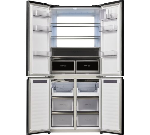 Четырёхдверный холодильник MAUNFELD MFF190NFDGN Matt Inverter