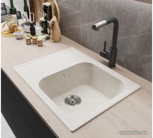 Кухонная мойка Mixline ML-GM18 551975 ультра-белый