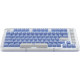 Клавиатура Logitech Alto Keys K75M 920-013301 белый/синий, с гравировкой