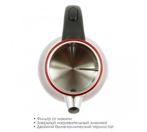 Электрический чайник Atlanta ATH-2440 красный