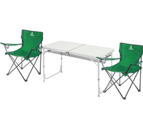 Стол со стульями Coyote HKTB-1030L/HKC-1046 темно-зеленый