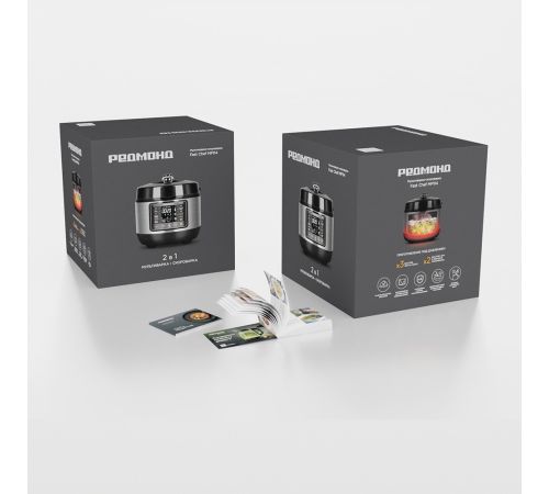 Мультиварка-скороварка Redmond Редмонд Fast Chef MP114 черный