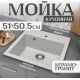 Кухонная мойка Saniteco Terra серый