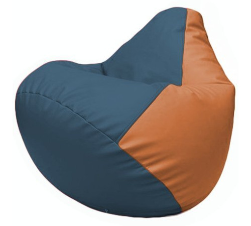 Кресло-мешок Flagman Груша Г2.3-0320 синий/оранжевый