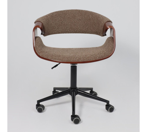 Офисное кресло AksHome Angara букле коричневый Lisa 421/черный