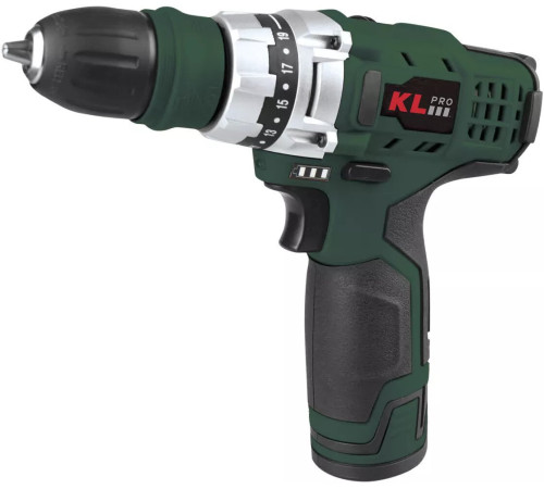 Дрель-шуруповерт KLPRO KLNM1020S с 2-мя АКБ, кейс