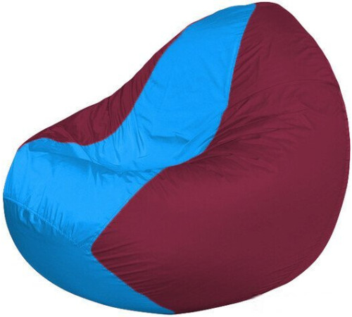 Кресло-мешок Flagman Classic К2.1-247 бордовый/голубый