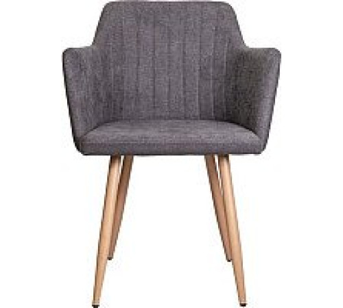 Стул с подлокотниками AksHome Brit темно-серая ткань 1701-30/дуб