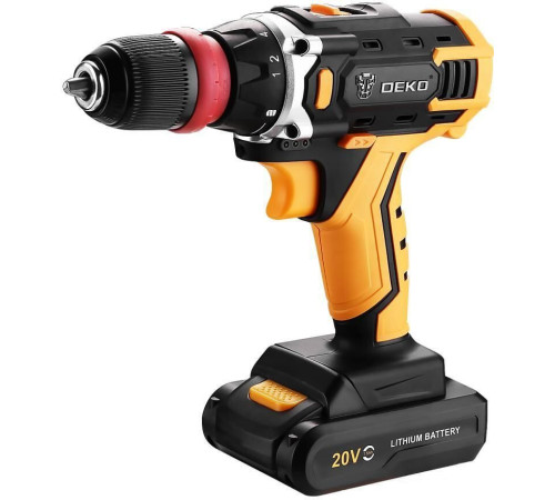 Дрель-шуруповерт Deko DKCD20FU-Li SET 1 063-4176 с 1-им АКБ