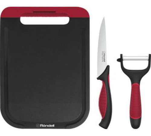 Набор ножей Rondell Arsenale RD-1892 черный/бордовый