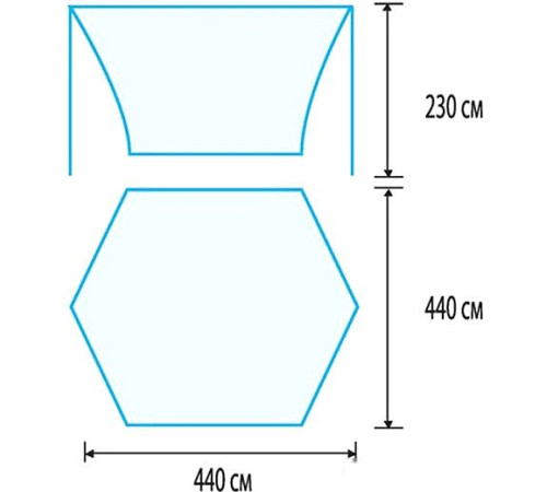 Тент TRAMP Lite Тент 4.4x4.4 м TLT-036