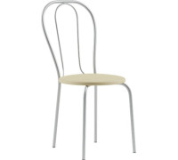 Стул Mio Tesoro Тюльпан Плюс бежевый/металлик