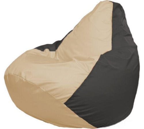 Кресло-мешок Flagman Груша Макси Г2.1-134 серый темный/бежевый