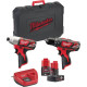 Milwaukee M12 M12BPP2B-421C 4933443497 шуруповерт, винтоверт, 2 АКБ, кейс