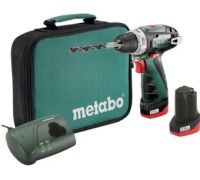 Дрель-шуруповерт Metabo PowerMaxx BS 600079550 с 2-мя АКБ и сумкой