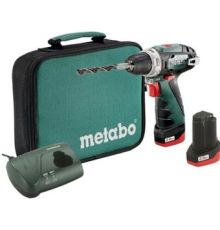 Дрель-шуруповерт Metabo PowerMaxx BS 600079550 с 2-мя АКБ и сумкой